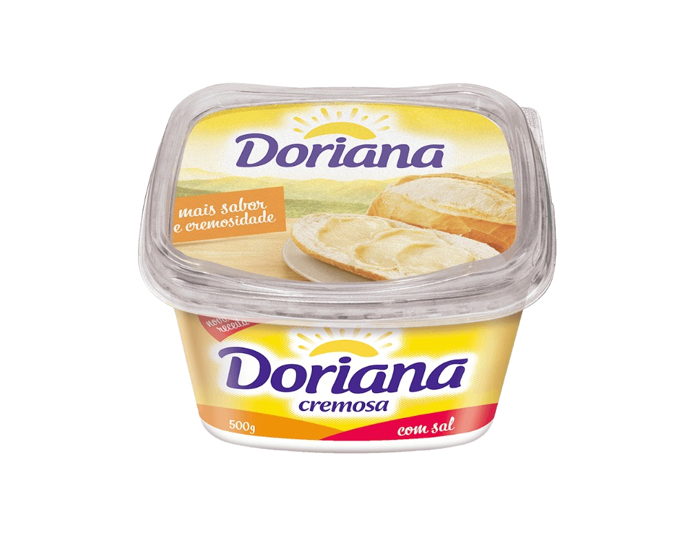MARGARINA MÉDIA COM SAL 80 % DORIANA 500 G (CX 12 UN)